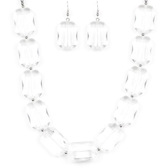The Ice President White Necklace